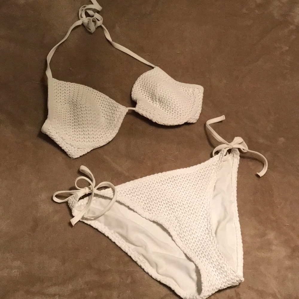 White Crochet VS Bikini - Read desc. for sizing!